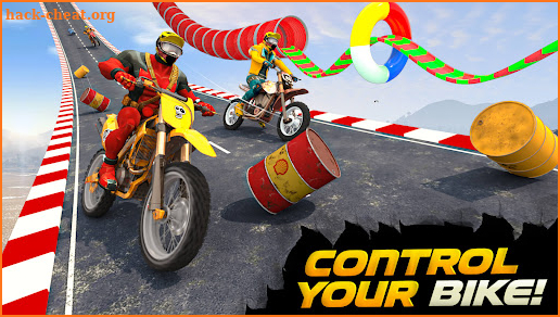 Superhero Bike Stunt Racing Tracks screenshot