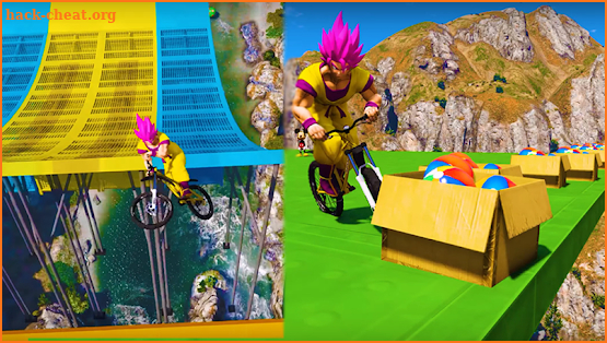 Superhero Bmx Stunt Racing screenshot