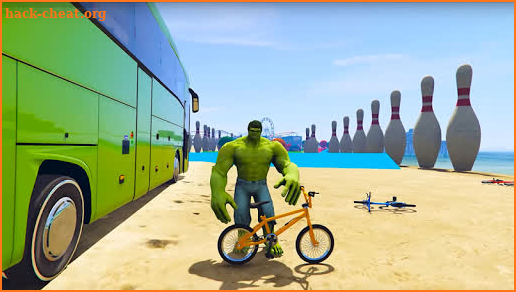 Superhero BMX Stunt Racing: Free Cycle Games screenshot