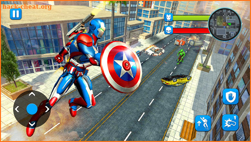 Superhero Captain Flying Robot City Rescue Mission screenshot
