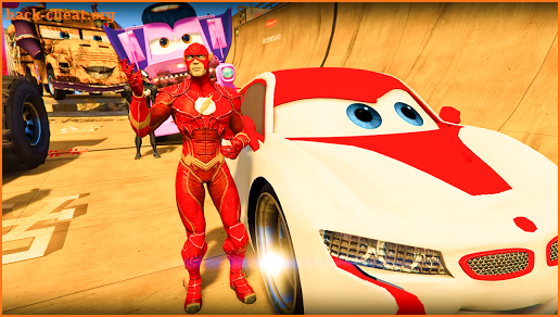 Superhero Car Racing: Car Stunt Racing 2018 screenshot