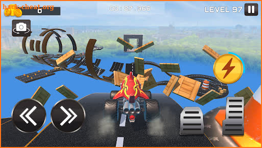 SuperHero Car Stunt Race City screenshot