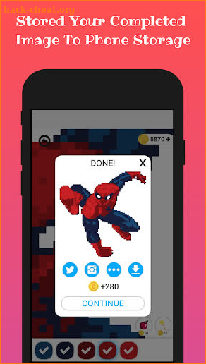 Superhero Color By Number screenshot