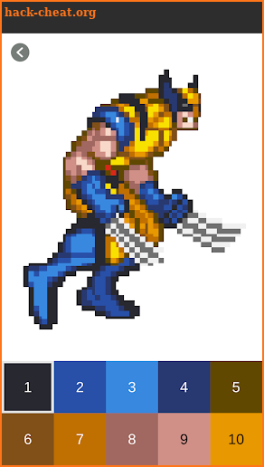Superhero Color By Number: Pixel Art Superhero screenshot