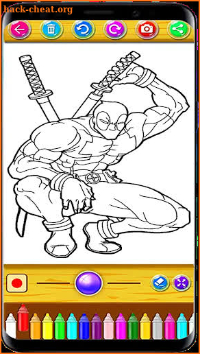 Superhero Coloring screenshot