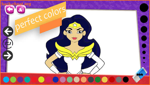 Superhero Coloring Book Girls 2019 screenshot
