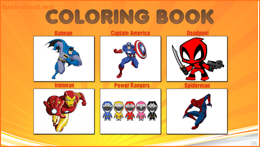 Superhero Coloring Book - Kids screenshot