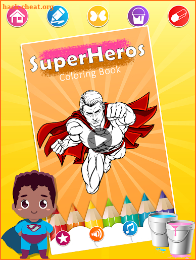 Superhero Coloring Pages screenshot