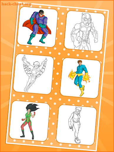 Superhero Coloring Pages screenshot