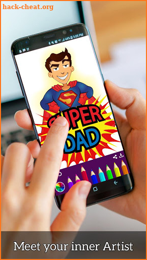 Superhero Coloring - Pixie Painting Book screenshot