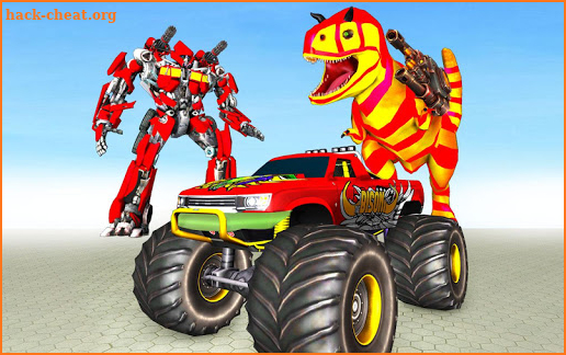 Superhero Dinosaur Transform Car screenshot