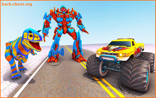 Superhero Dinosaur Transform Car screenshot