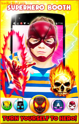 Superhero Face Mask Photo Editor screenshot