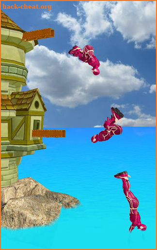 Superhero Flip Diving 3D Free screenshot