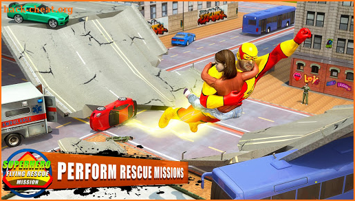 Superhero Flying Rescue Mission screenshot