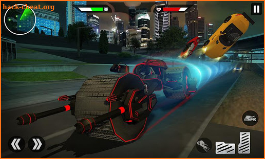 Superhero Flying Robot Bat Hero Bike Robot Games screenshot