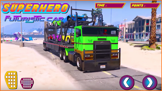 Superhero: Futuristic Car Pickup parking games screenshot