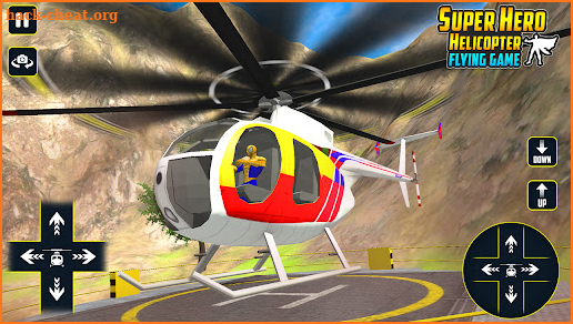 Superhero Helicopter Race screenshot