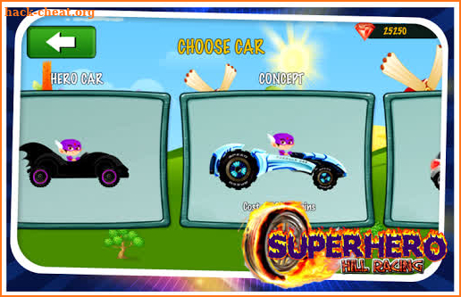 Superhero Hill Racing screenshot