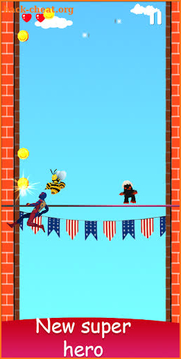Superhero Jump: Fly Sky Run screenshot