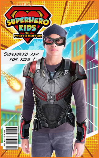 Superhero Kids Photo Editor screenshot