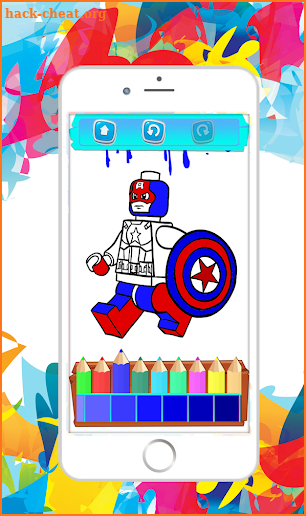 Superhero Lego Coloring Book screenshot