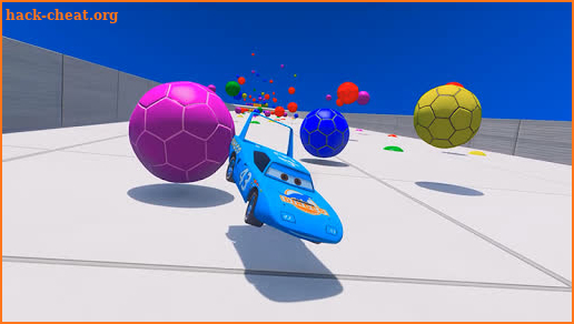 Superhero Lightning Car Downhill Stunt Racing Game screenshot