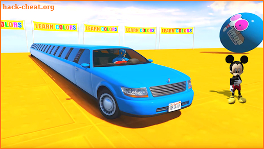 Superhero Limo Car Stunts: Free Kids Racing Games screenshot