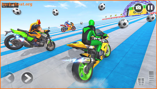 Superhero Mega Ramp Bike Stunt:GT Bike Racing Game screenshot