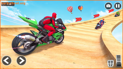 Superhero Mega Ramp Bike Stunt:GT Bike Racing Game screenshot