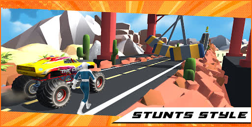 Superhero Mega Ramp Car Stunt - Monster Truck Race screenshot