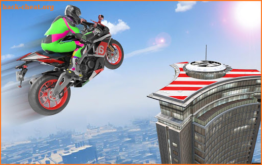 Superhero Mega Ramp Moto Rider: 3D GT Auto Stunts screenshot