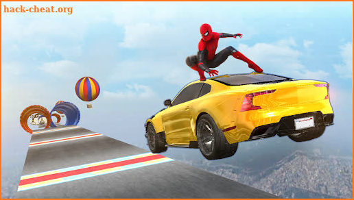 Superhero Mega Ramp: Offroad Car Games 2022 screenshot