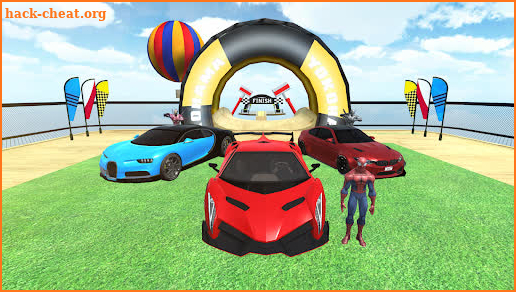 Superhero Mega Ramp: Offroad Car Games 2022 screenshot