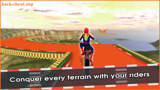 Superhero Moto Rider Race screenshot