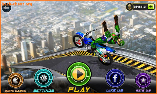 Superhero Motorbike Mega Ramp Race screenshot