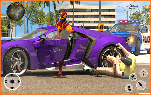 Superhero Open World Games: Miami Rope Hero screenshot