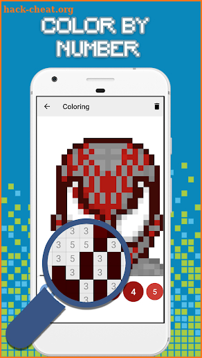 SuperHero Pixel Art - Number Coloring screenshot