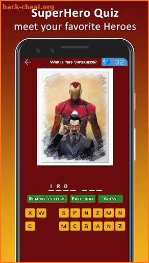 SuperHero Quiz screenshot