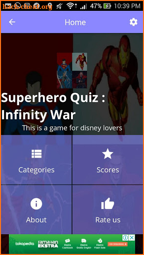 Superhero Quiz - Infinity War screenshot