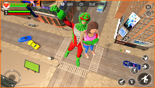 Superhero Rescue Mission - Rope Hero City Game screenshot