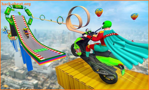 Superhero Scooter GT Stunt Game: Impossible Tracks screenshot