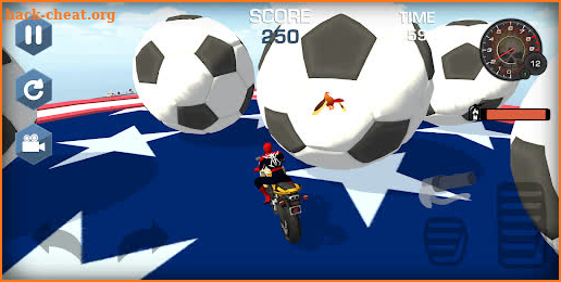 Superhero Sky Motobike Fly Run screenshot