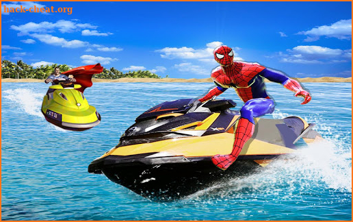 Superhero Speed Boat Racing: 3D Mega Ramp Stunts screenshot