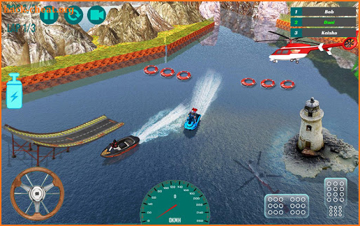 Superhero Speed Boat Racing: 3D Mega Ramp Stunts screenshot