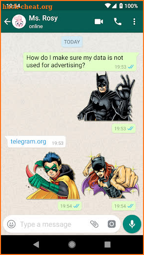 Superhero Stickers for WhatsApp screenshot