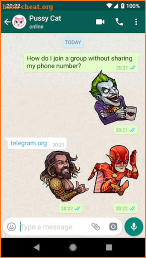 Superhero Stickers for WhatsApp screenshot
