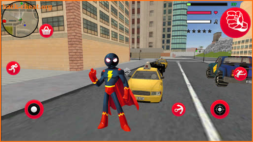 SuperHero stickman Rope Hero Gangstar Crime screenshot