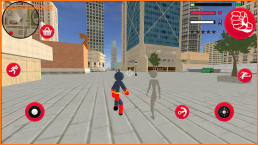 SuperHero stickman Rope Hero Gangstar Crime screenshot