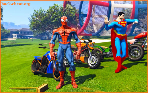 Superhero Tricky Bike Race screenshot